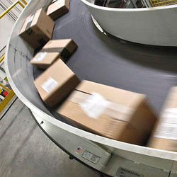 Large eCommerce conveyor belt